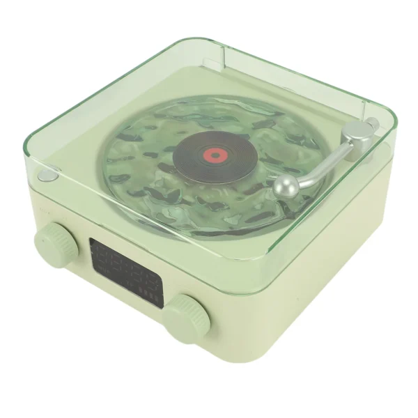 Retro Record Player Bluetooth Speaker with Night Light