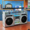 S02501a8505c44460ad9b090ebd64d66eo.webp Retro Boombox with Cassette, FM Radio & Bluetooth