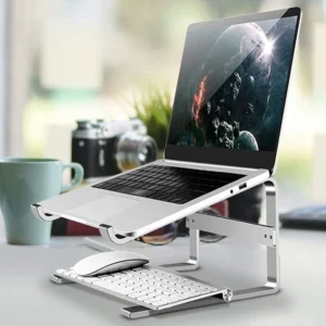 S0c4f1713fc514a25b4e12bd0d8f4649df.webp Aluminium Laptop Riser Stand with Keyboard Space