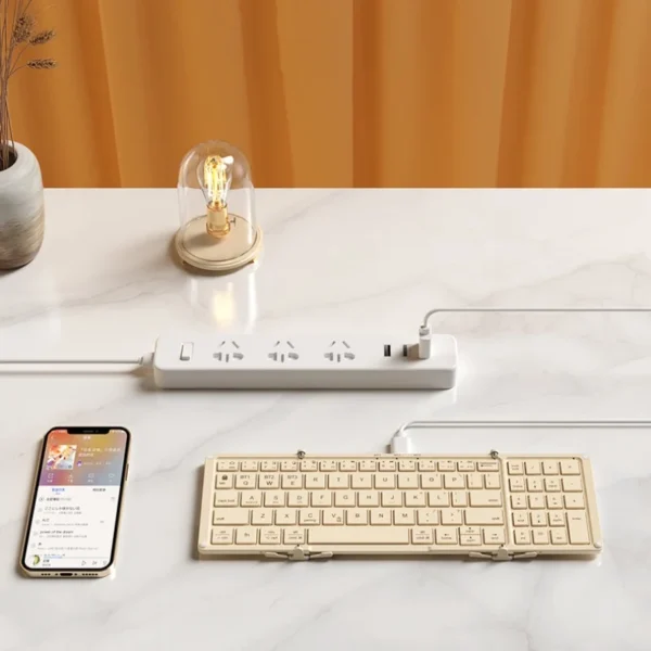 Folding Bluetooth Keyboard with Number Keys