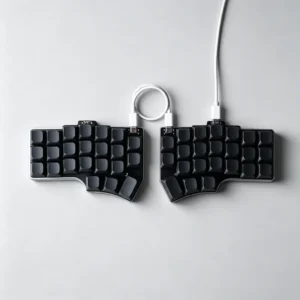 Wired Low-Profile Split Mechanical Keyboard, Aluminium Base