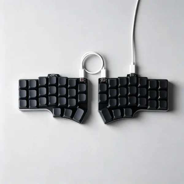 Wired Low-Profile Split Mechanical Keyboard, Aluminium Base