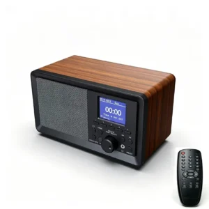 Retro Bluetooth Speaker with FM Radio & Alarm Clock