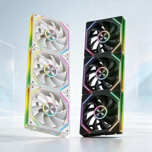 S35d388bfd8694794a3359a0c93be2ebds.webp Wireless Splice ARGB Case Fan, Temperature Control