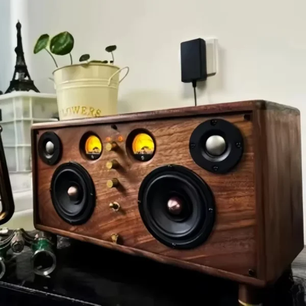 Handmade Solid Walnut Bluetooth Speaker, 4" Bass