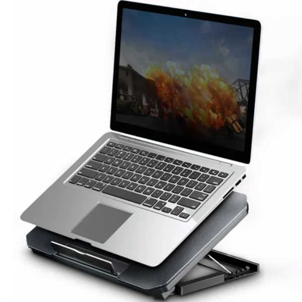 Adjustable Laptop Cooling Pad with LED Fans