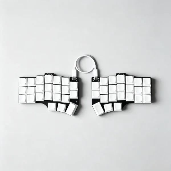 Wired Low-Profile Split Mechanical Keyboard, Aluminium Base